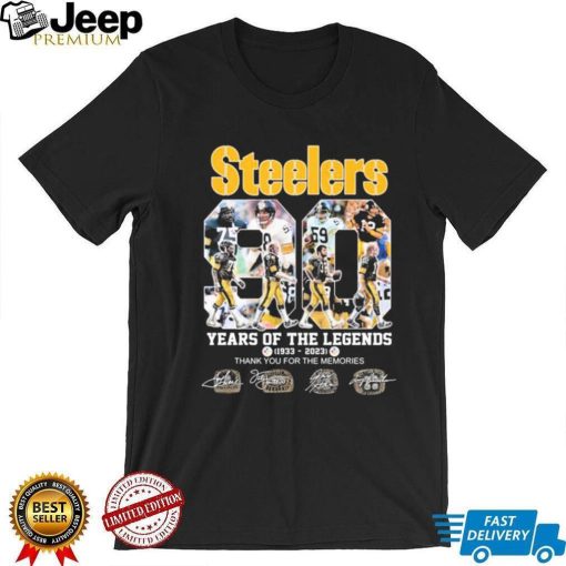 The Steelers Abbey Road 90 Years Of The Legends 1933 2023 Signatures Shirt