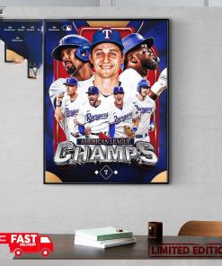 The Texas Rangers Are Going To The MLB 2023 World Series Clinched American League Champions Poster Canvas