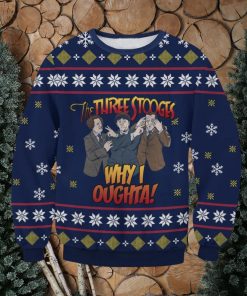 The Three Stooges Ugly Sweater Christmas Gift