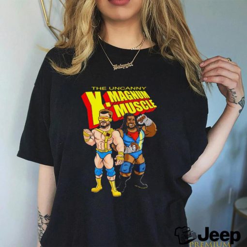 The Uncanny X Magnum Muscle cartoon shirt