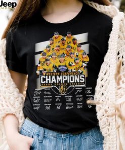 The Vegas Golden Knights team 2023 Western Conference Champions signatures shirt