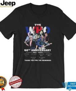 The Who 60th Anniversary 1963 – 2023 Thank You For The Memories Signatures Shirt