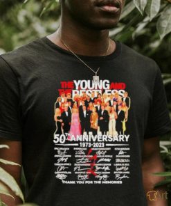 The Young And The Restless 50th Anniversary 1973 – 2023 Thank You For The Memories Shirt