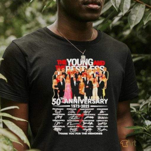 The Young And The Restless 50th Anniversary 1973 – 2023 Thank You For The Memories Shirt