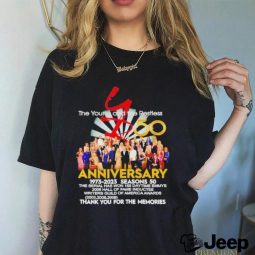 The Young and the Restless 50th anniversary 1973 2023 season’s 50 thank you for the memories shirt