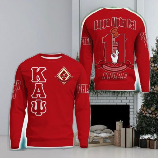 The Zeta Chapter Chapter Red 3D Sweater Community Personalized Logo For Men And Women Gift Christmas