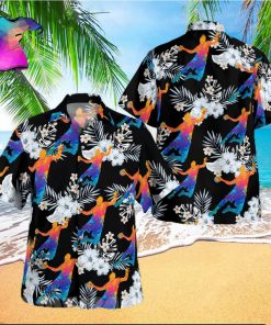 The best selling Basketball Player All Over Print Flowery Aloha Summer Beach Hawaiian Shirt Black