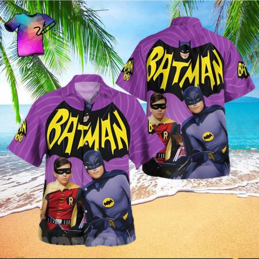 The best selling  Batman And Robin All Over Print Hawaiian Shirt   Purple