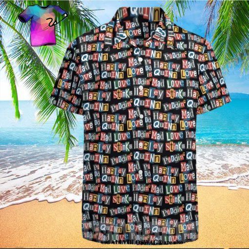 The best selling  Batman Harley Quinn Ransom Note Style Pattern All Over Print Hawaiian Shirt