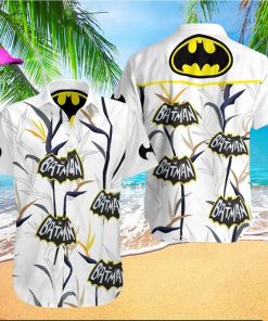 The best selling Batman Logo All Over Print Hawaiian Shirt White