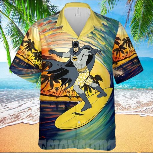 The best selling  Batman Surfing Sunset All Over Print Hawaiian Shirt