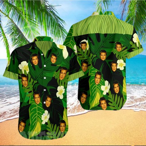 The best selling Brad Pitt All Over Print Summer Short Sleeve Hawaiian Beach Shirt