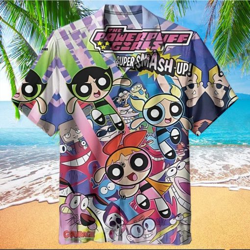 The best selling  Bubbles Powerpuff Girls All Over Print Hawaiian Shirt