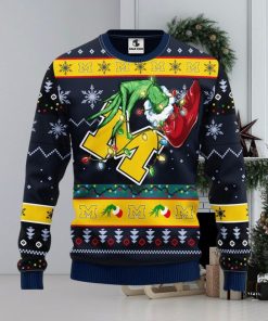 [The best selling] Michigan Wolverines Grinch Christmas Ugly Sweater