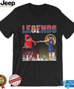 The egends novak djokovic and nikola jokić skyline signature 2023 shirt