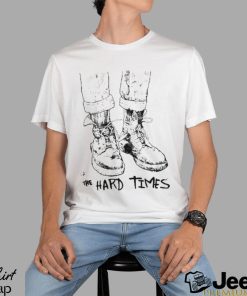 The hard times x dave kloc boot art design t shirt