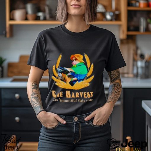 The harvest was bountiful this year dog farmer meme shirt