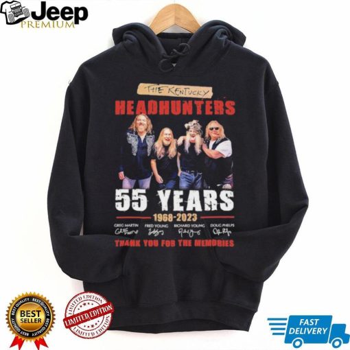 The kentucky headhunters 55 years 1968 2023 thank you for the memories t shirt