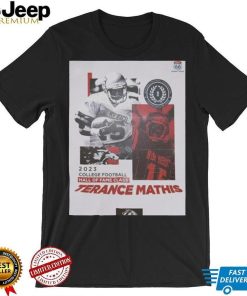 The new mexico lobos football terance mathis x 2023 college football hall of fame shirt