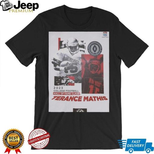 The new mexico lobos football terance mathis x 2023 college football hall of fame shirt