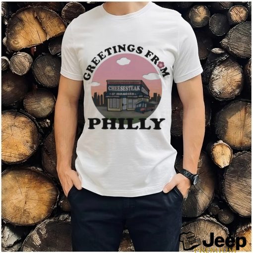 The philadelphia inquirer greetings from philly shirt