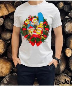 The simpons christmas wreath shirt