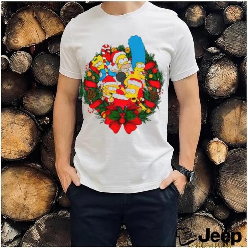 The simpons christmas wreath shirt