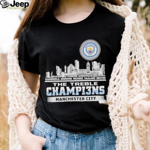 The treble champions the citizens shirt