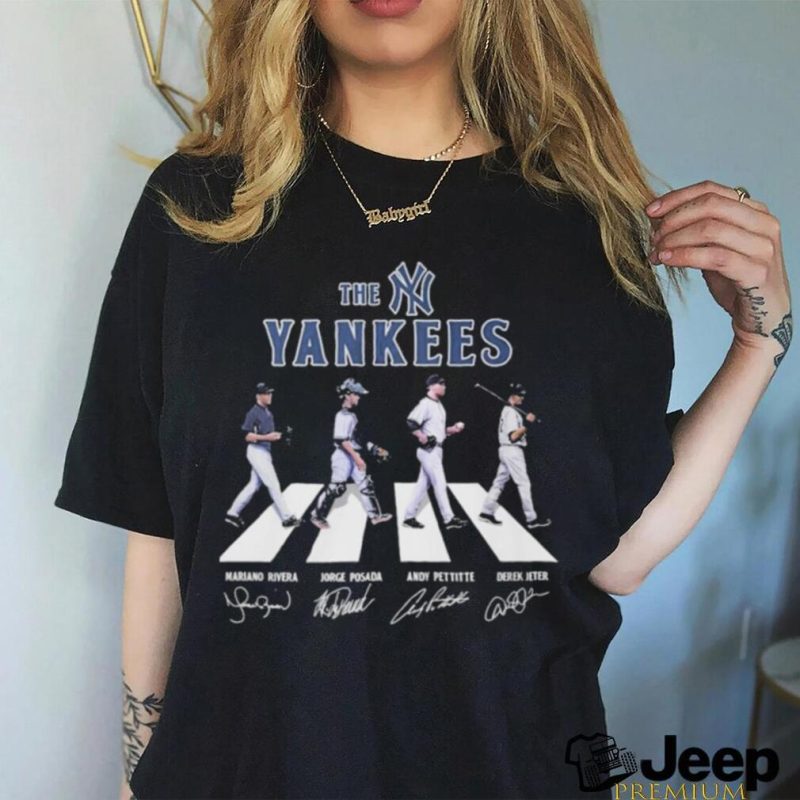 The yankees team player abbey load signature shirt