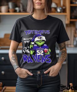 They Hate Us Because Ain’t Us Grinch Baltimore Ravens Christmas Shirt