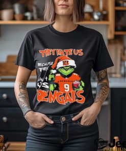 They Hate Us Because Ain’t Us Grinch Cincinnati Bengals Football Christmas Shirt