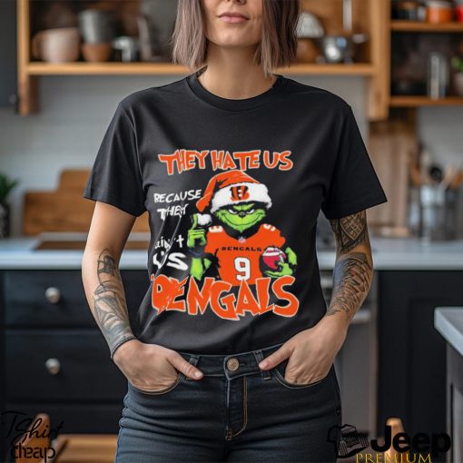 They Hate Us Because Ain’t Us Grinch Cincinnati Bengals Football Christmas Shirt