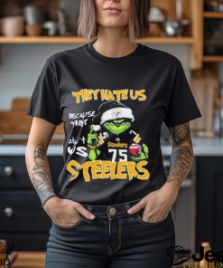 They Hate Us Because Ain’t Us Pittsburgh Steelers Grinch Christmas Shirt