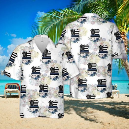 Thin Blue Line Hawaiian Shirt