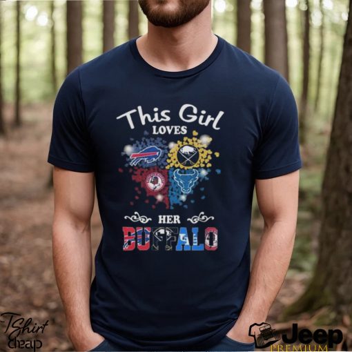 This Girl Love Her Buffalo City Team Sport Bill X Bisons X Bulls X Sabres Heart 2023 Shirt