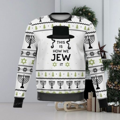 This Is How Jew It Christmas Ugly Sweater Mens