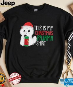 This Is My Christmas Pajama Cute Cat Kitten Kitty Xmas Shirt