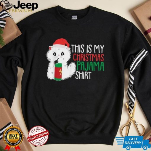 This Is My Christmas Pajama Cute Cat Kitten Kitty Xmas Shirt