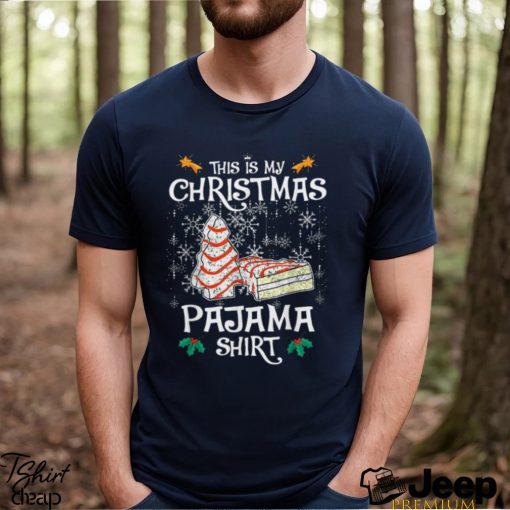 This Is My Christmas Pajama Shirt Funny Christmas Cake T Shirt