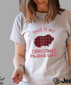 This Is My Guinea Pig Christmas Pajama Shirt Guinea Pig Xmas Shirt