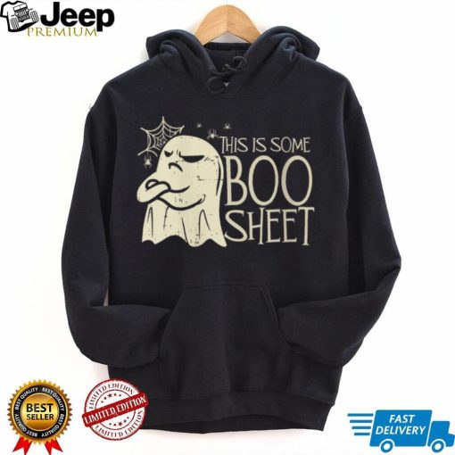 This Is Some Boo Sheet Halloween Groovy Funny Gift Men Women V Neck T Shirt