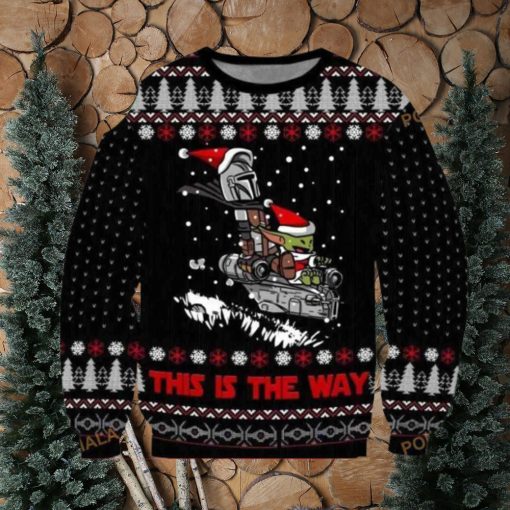 This Is The Way Din Djarin And Grogu Baby Yoda Star Wars Christmas Ugly Sweater