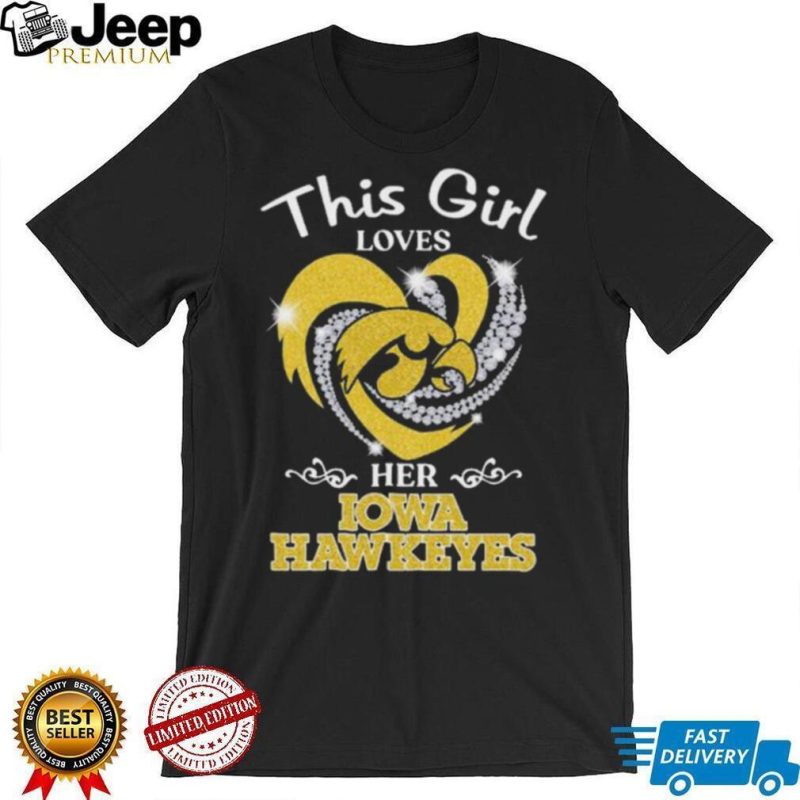 This girl loves her iowa hawkeyes heart 2023 shirt