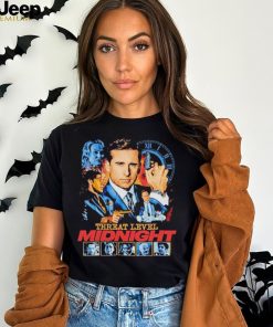 Threat Level Midnight Retro Vintage Spy Movie T Shirt