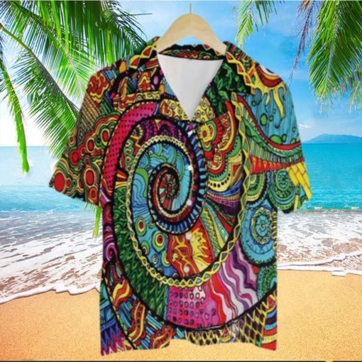 Tie Dye Hippie Colorful High Quality Unisex Hawaiian Shirt