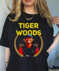 Tigers Woods smile photo shirt