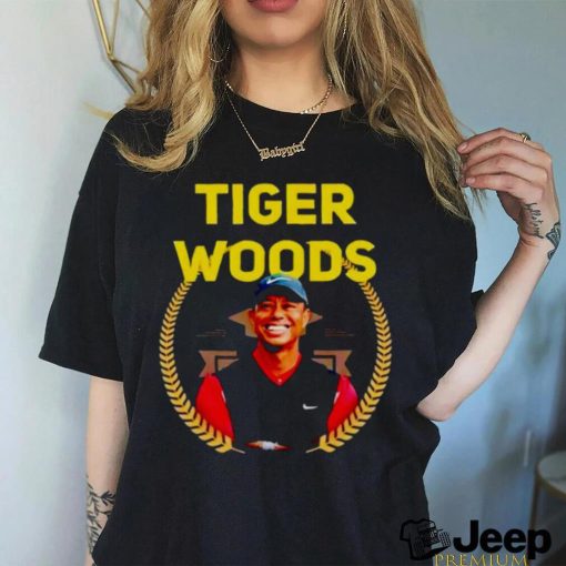 Tigers Woods smile photo shirt