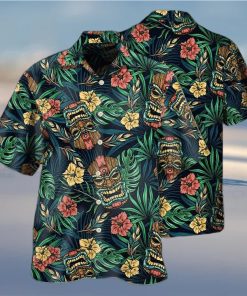 Tiki Hawaii Tropical Leaf Style Tropical Hawaiian Shirt