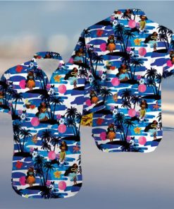 Tiki Hula Girl Dancing Unisex Hawaiian Shirts