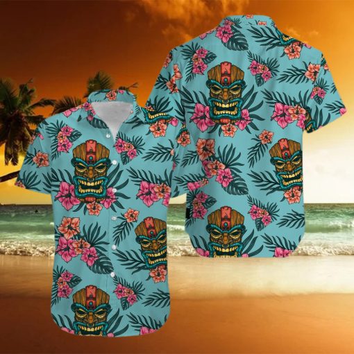 Tiki Tropical Seamless Vintage Aloha Hawaiian Shirts V